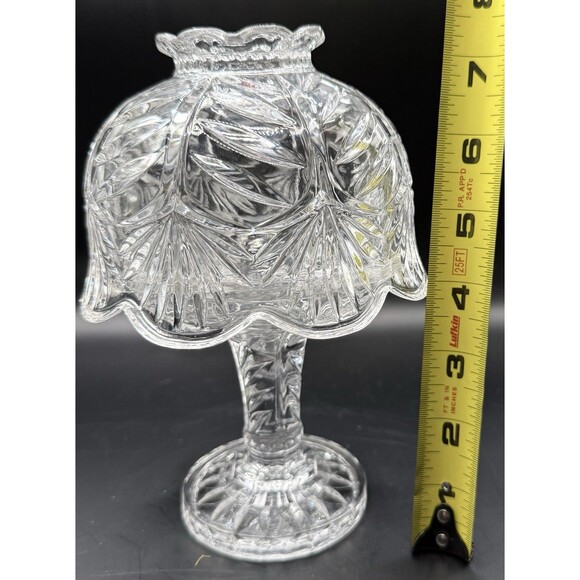 Crystal Clear Industries Two Piece Candle Lamp "Portico" Blown Glass Fairy Lamp - Picture 2 of 7